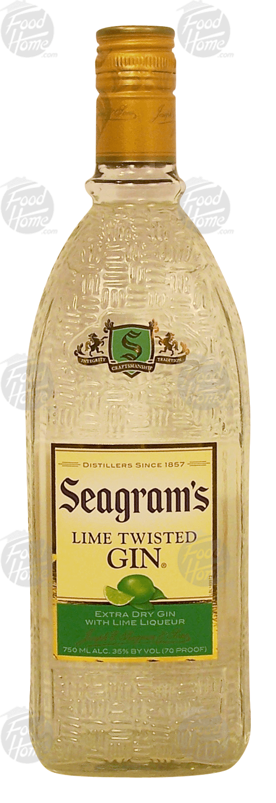 Seagram's  lime twisted gin, 35% alc. by vol. Full-Size Picture